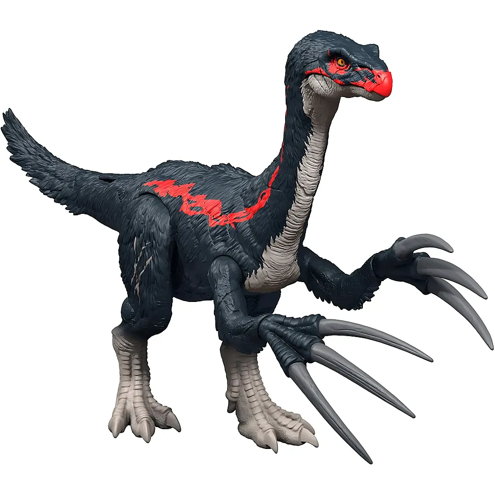 Mattel Chaos Theory Jurassic World Attacke und Br�llger�usche Therizinosaurus