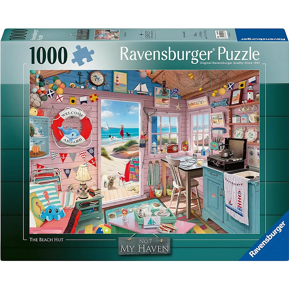 Ravensburger Puzzle The Beach Hut - 1000 Teile