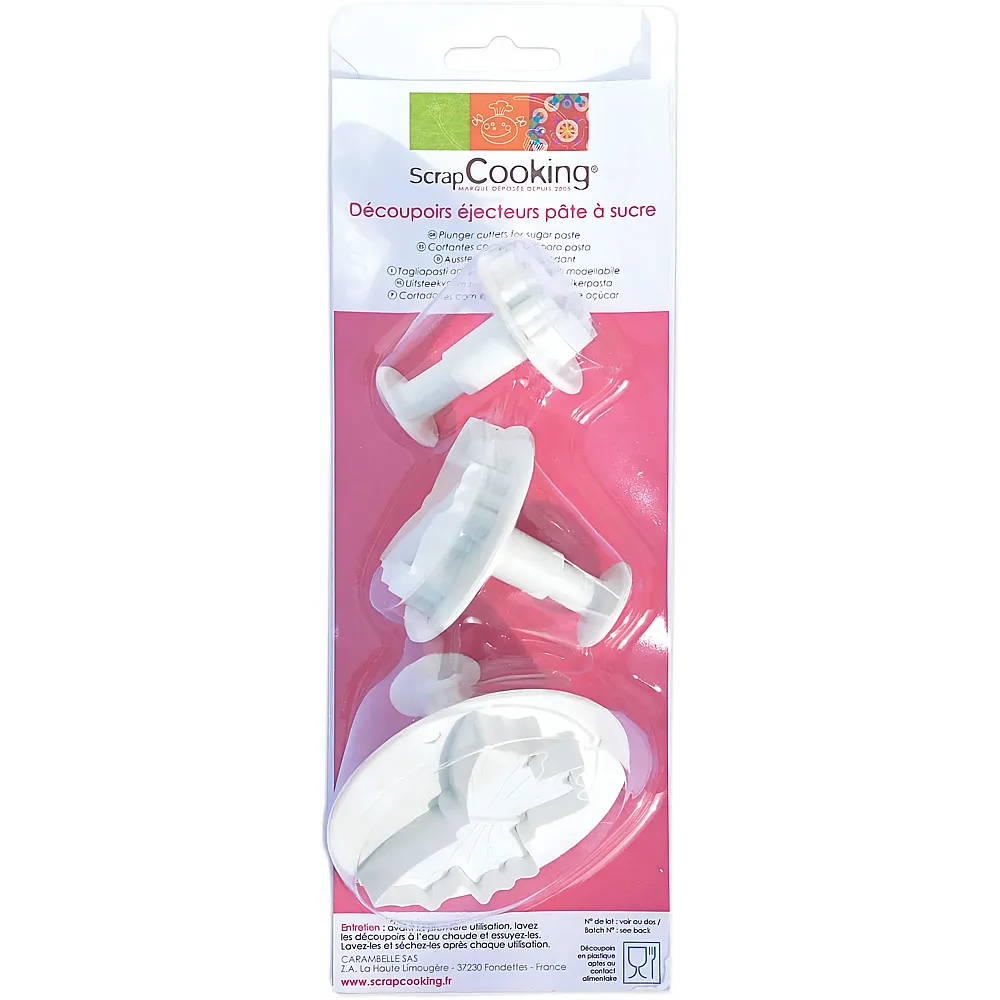 ScrapCooking Stanzset Schmetterlinge - 3 Teile