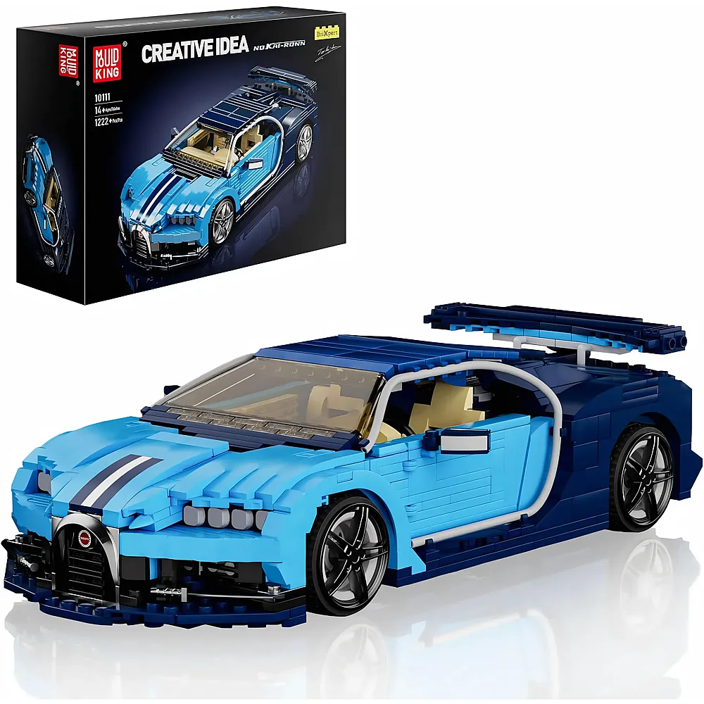 meinspielzeug - Mould King Creative Idea Supersportwagen Drift 10111 | Klemmbausteine Fahrzeuge