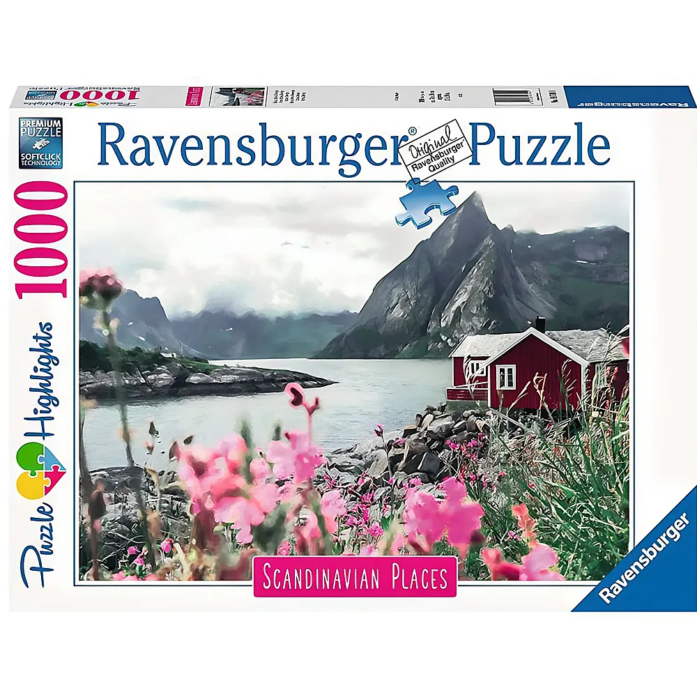 Ravensburger Puzzle Scandinavian Places Reine Lofoten, Norwegen 1000Teile