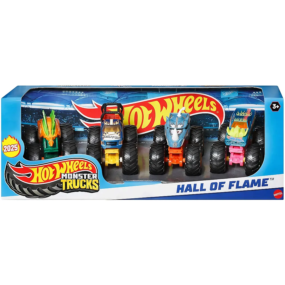 Hot Wheels Monster Trucks 4er-Set Hall of Fame 1:64