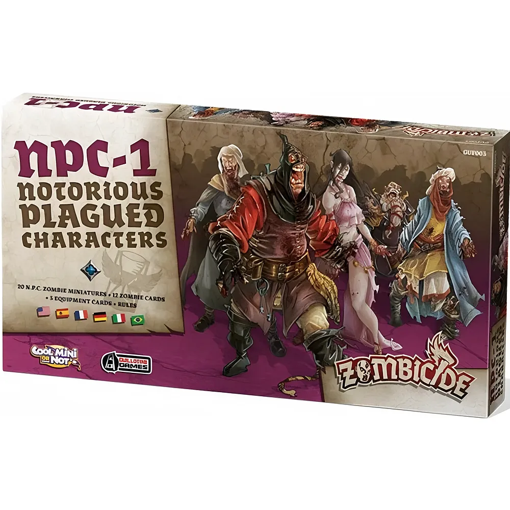 CMON Zombicide Black Plague Notorious Plagued Characters 1 FR