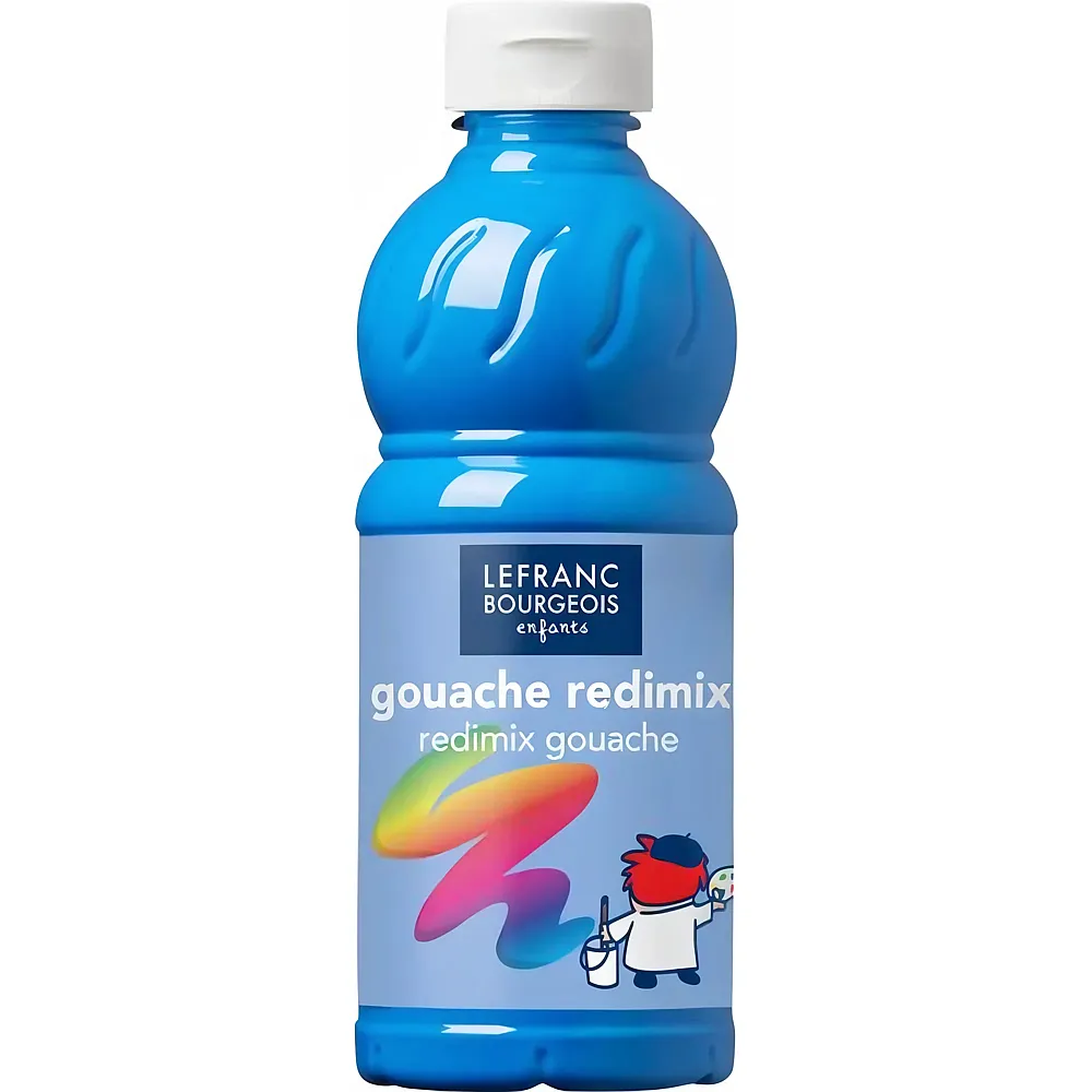 Lefranc Bourgeois Lfb Flssige Tempera Redimix 500ml Flasche - Fluo Blau - Suche