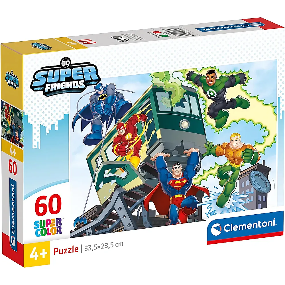 Clementoni Puzzle Supercolor Justice League DC Superfriends - 60 Teile
