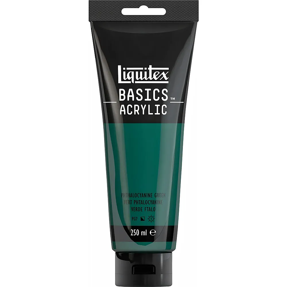 Liquitex Lqx Basics Acrylfarbe 250ml Tube Phthalozyaningrn - Suche