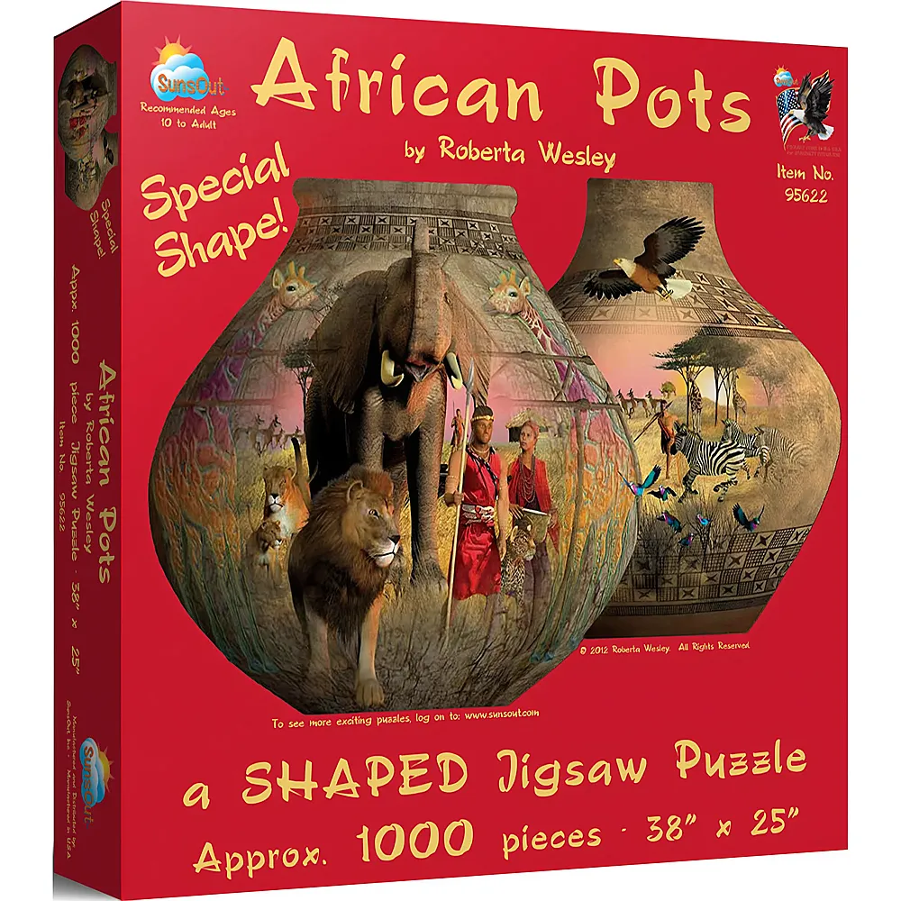 SunsOut Puzzle African Pots - 1000 Teile