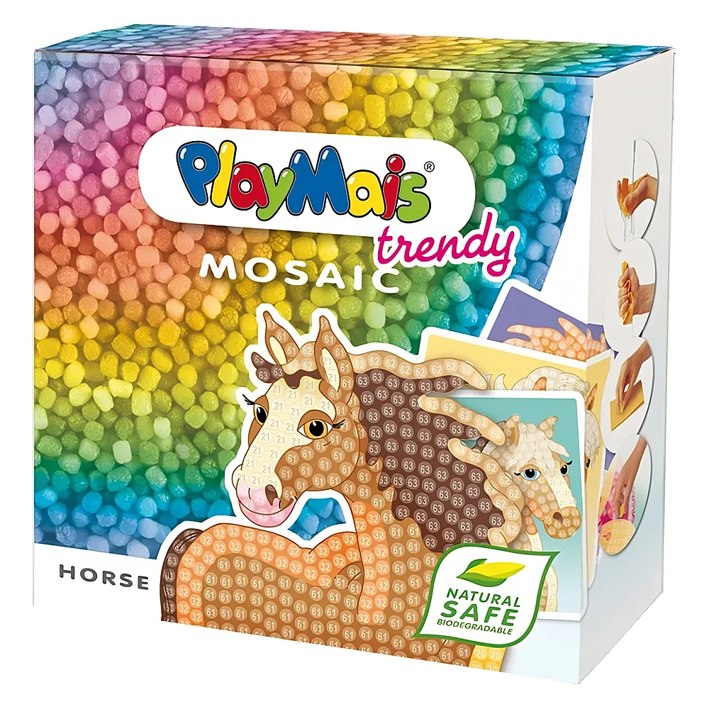 PlayMais Mosaic Pferde 3000Teile | Bastelsets