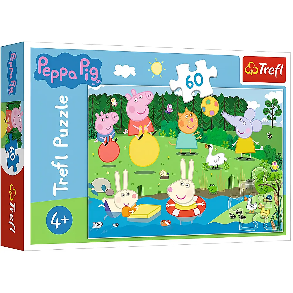 Trefl Puzzle Peppa Pig Spielen im Sommer 60Teile | Puzzle 24-104 Teile