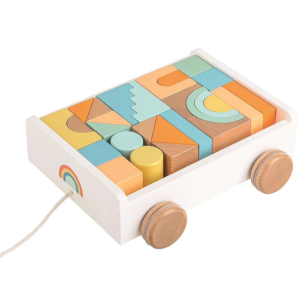 spielba Wagen mit Baukl�tzen