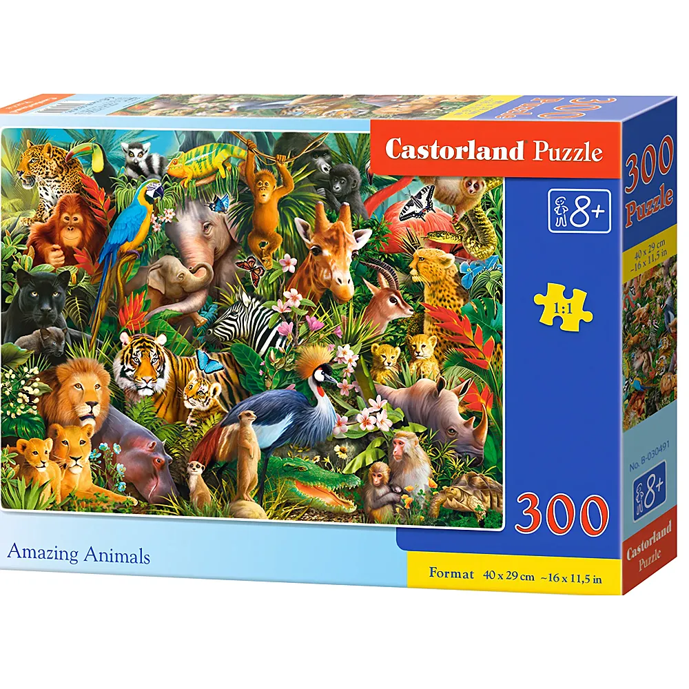 Castorland Puzzle Amazing Animals - 300 Teile
