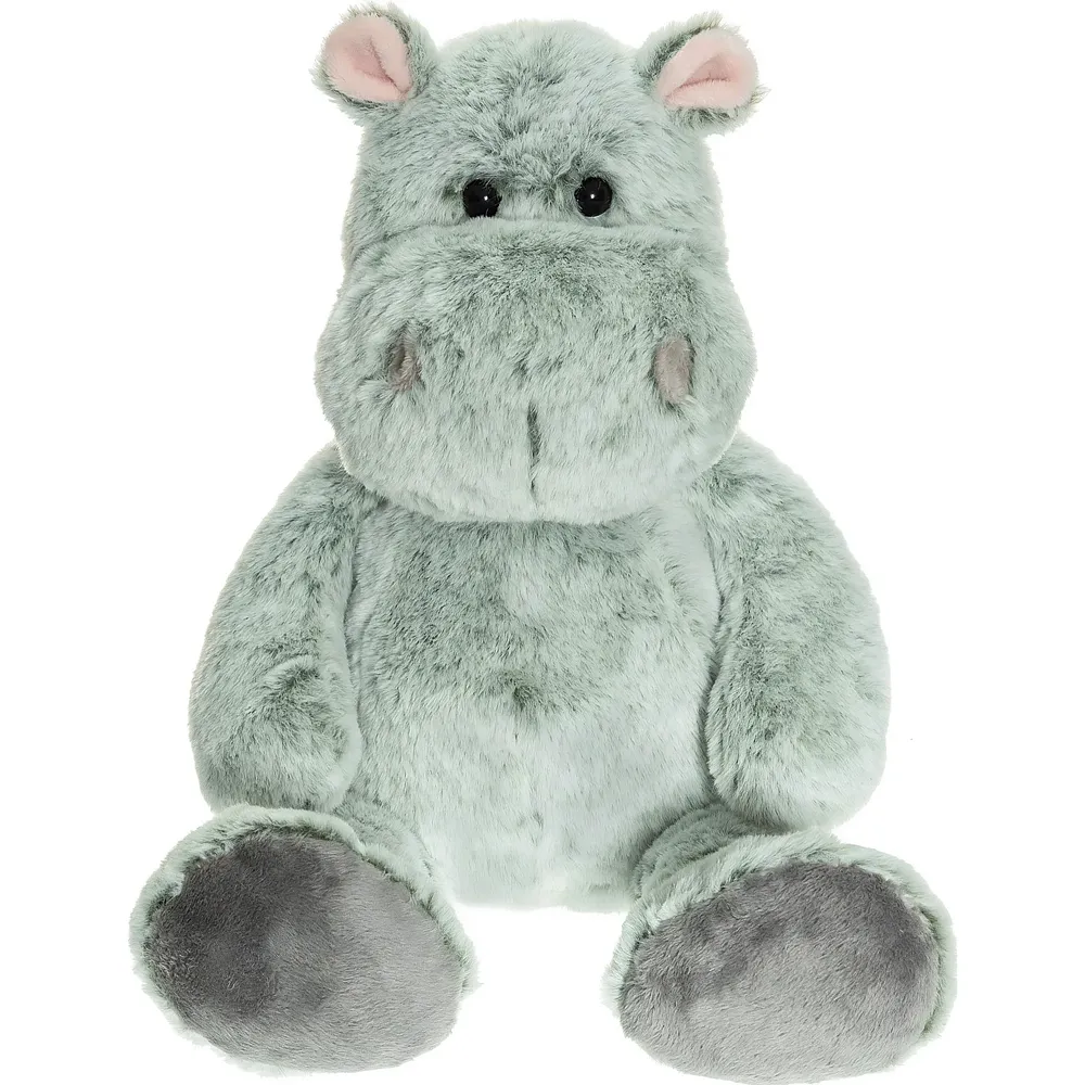 Teddykompaniet Nilpferd Gr�n Gesprenkelt - 36 cm | Wildtiere Pl�sch