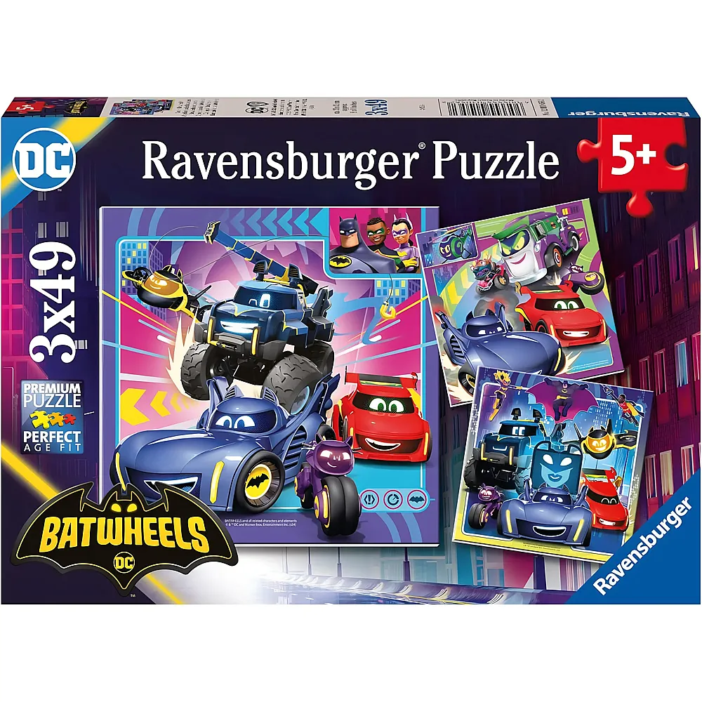 Ravensburger Puzzle Alle Batwheels herbeirufen - 49 Teile