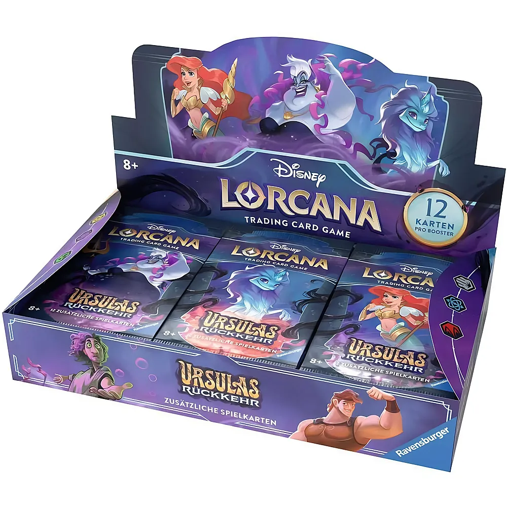 Ravensburger Disney Lorcana Set 4 - Display mit 24 Booster Packs - Deutsch