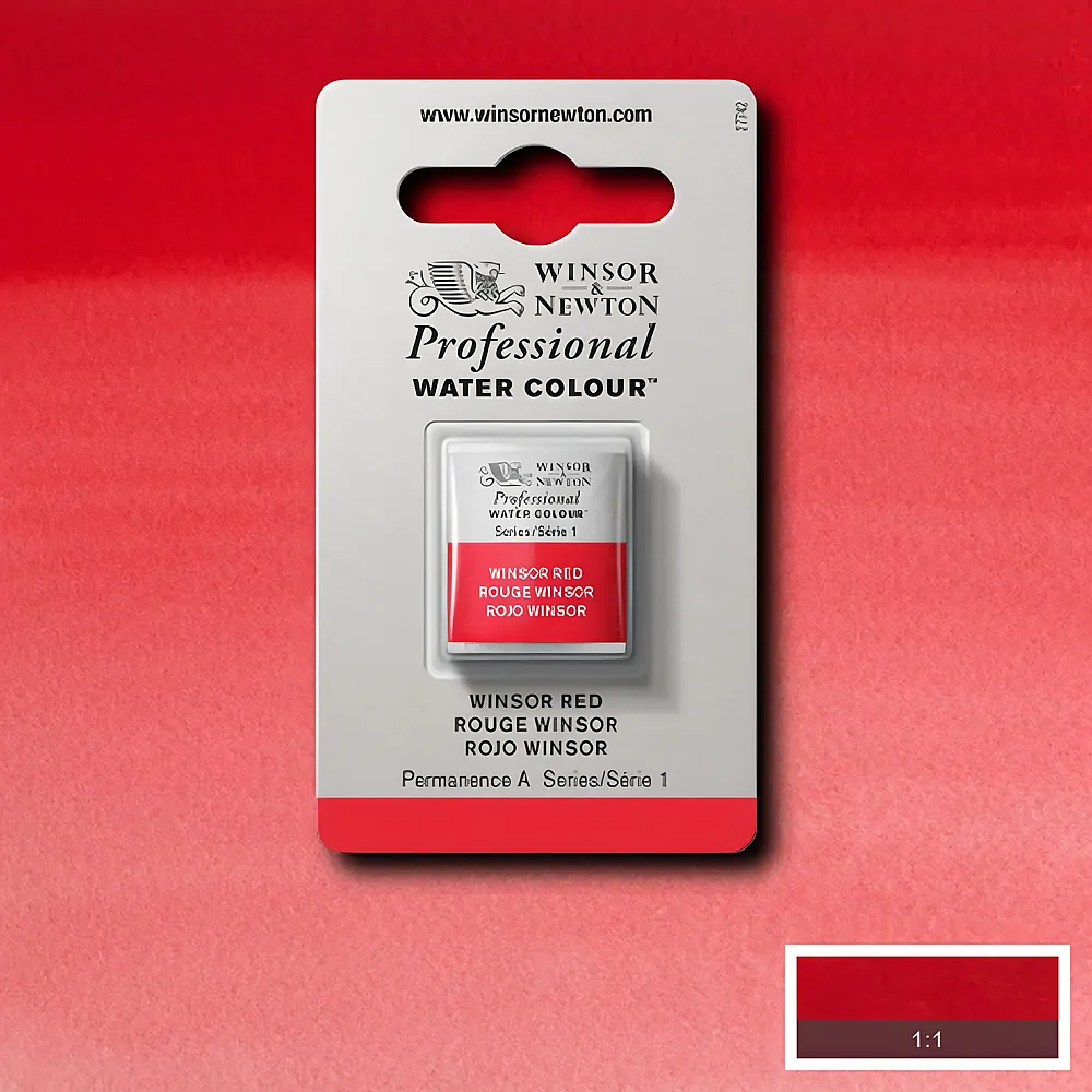 meinspielzeug - Winsor & Newton W&n Prof. Water Colour 1/2 Npfchen Winsorrot