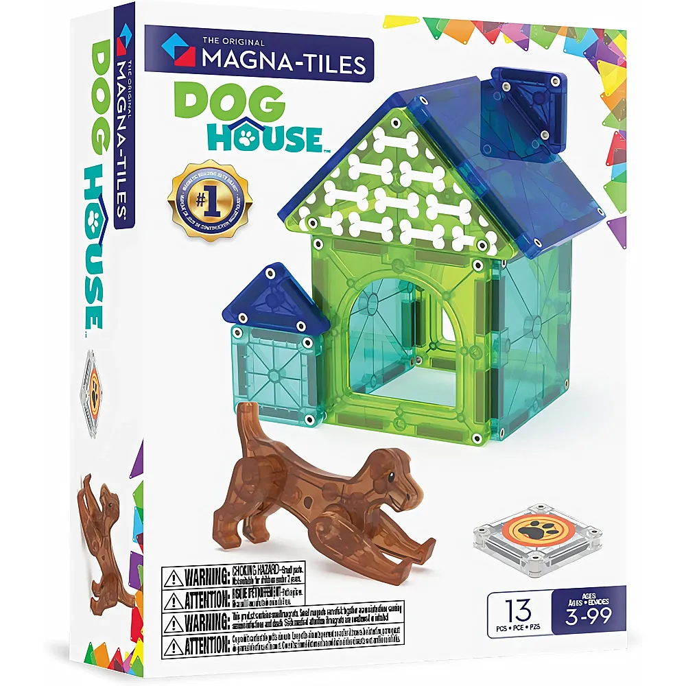 Magna-Tiles Dog House - 13 Teile