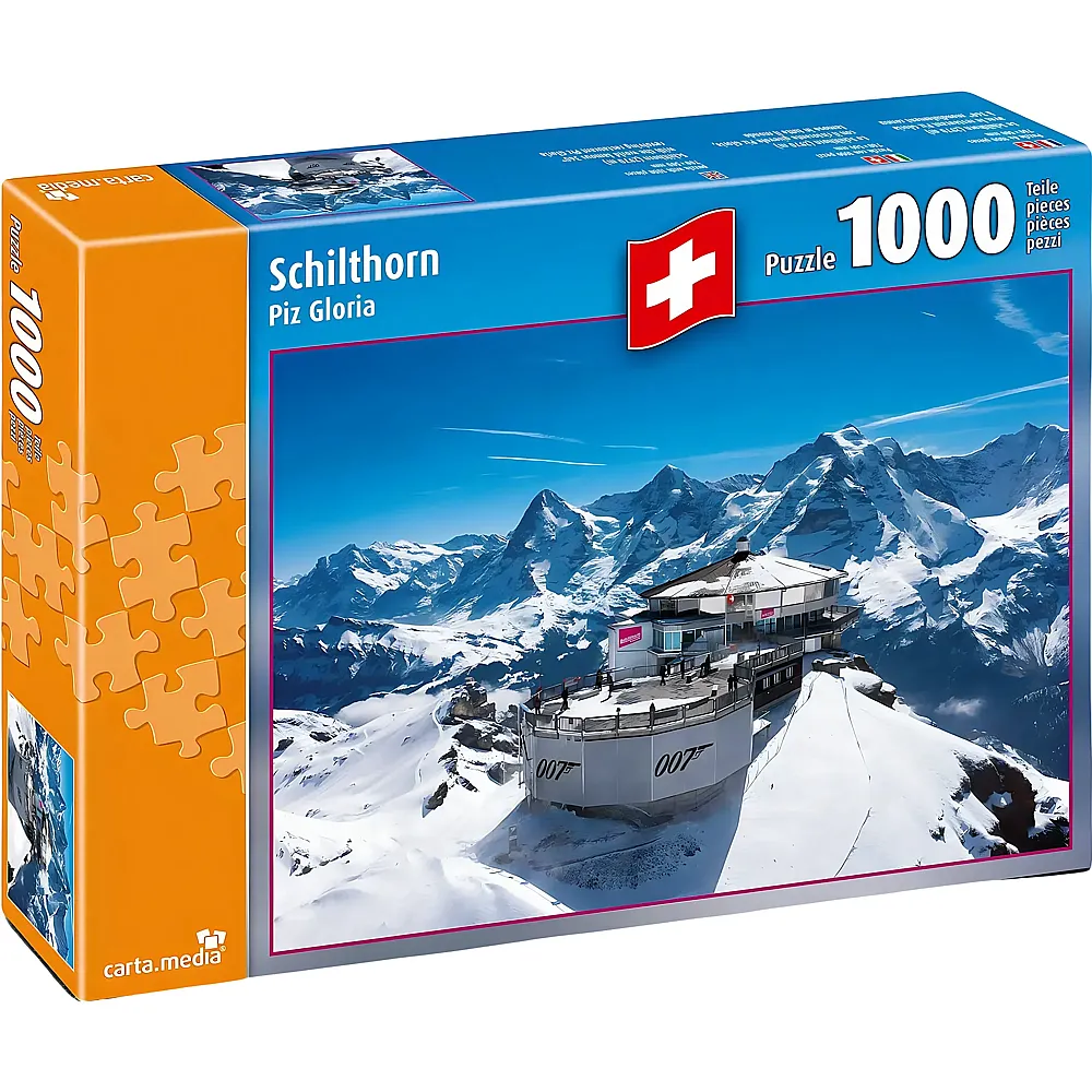 carta media Puzzle Swiss Collection Schilthorn Piz Gloria 1000Teile | Puzzle 1000 Teile