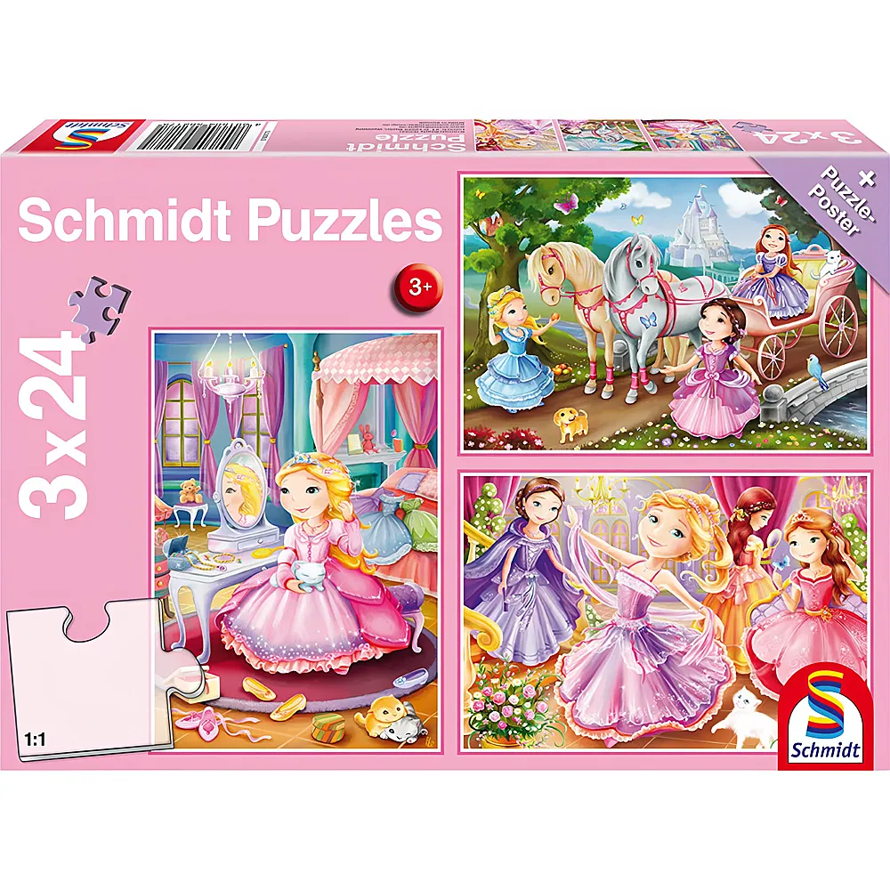Schmidt Puzzle Mrchenhafte Prinzessin 3x24