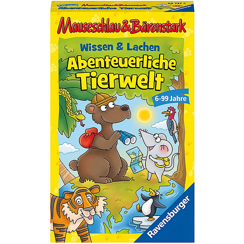 Ravensburger Mauseschlau & Brenstark Abenteuerliche Tierwelt