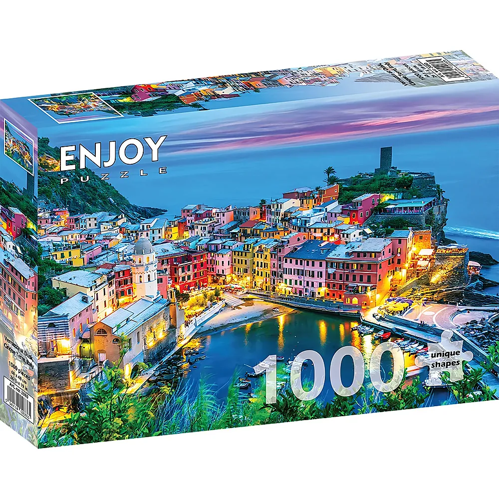 Enjoy Puzzle Vernazza at Dusk, Cinque Terre, Italy - 1000 Teile