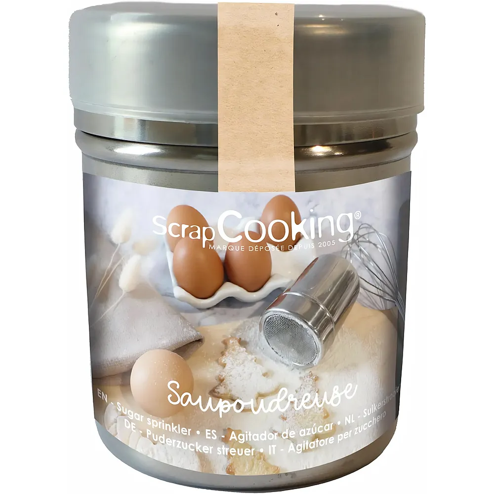 ScrapCooking Zuckerstreuer f�r 80g silber