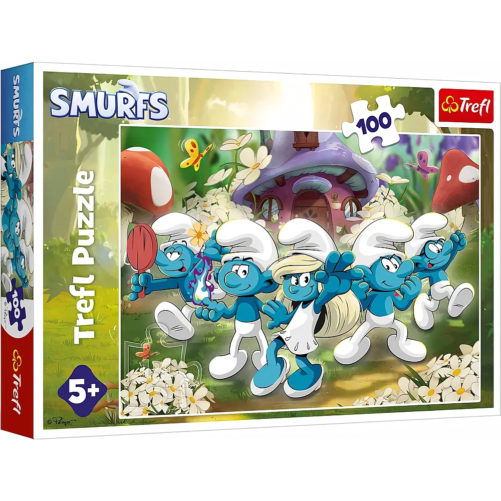 Trefl Puzzle Lernen sie die Schl�mpfe kennen 100Teile