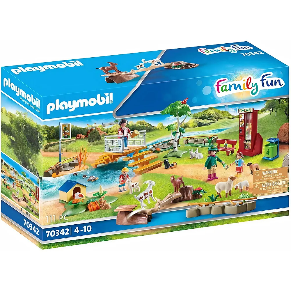 PLAYMOBIL FamilyFun Erlebnis-Streichelzoo 70342