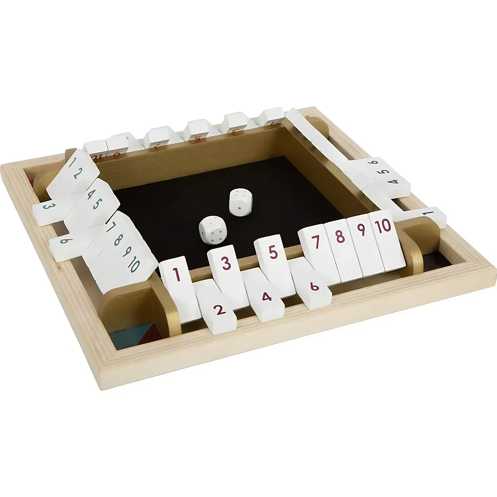 small foot Shut the Box Holzw�rfelspiel Gold Edition