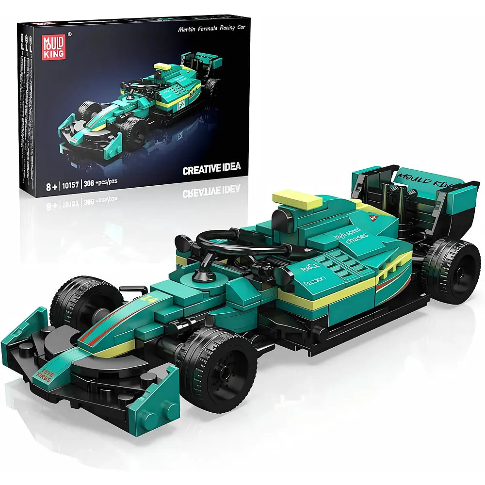 Mould King Speed Champion Rennwagen AMR21 10157 - Klemmbausteine Fahrzeuge