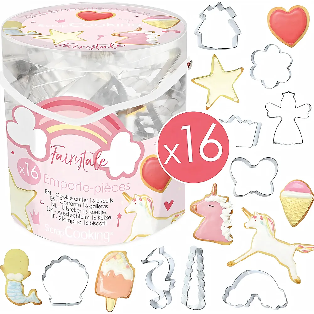 ScrapCooking M�rchen-Ausstechformen - 16 Teile