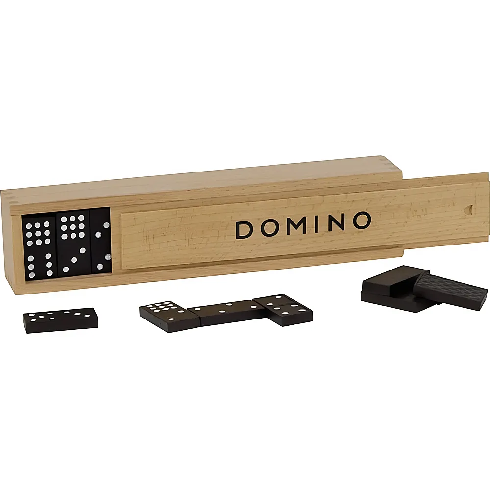 Goki Spiele Dominospiel im Holzkasten