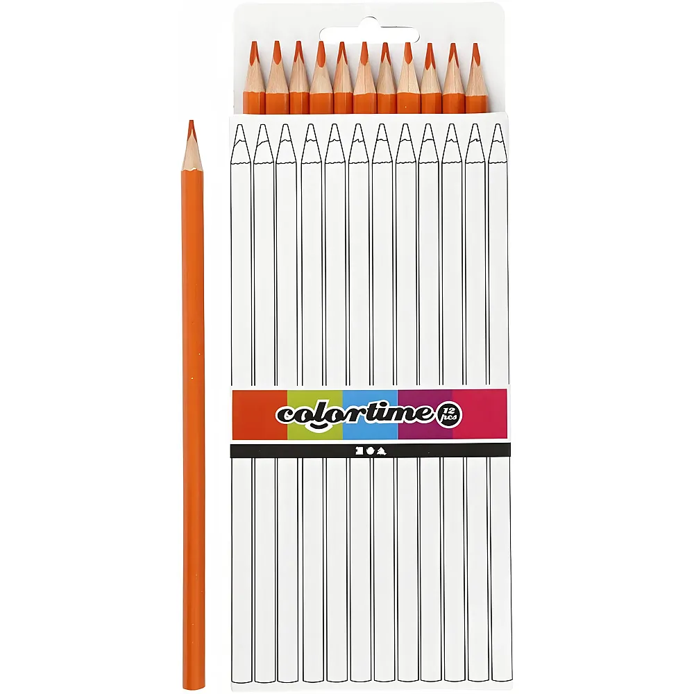 Creativ Company Dreieckige Buntstifte orange - 12 Teile