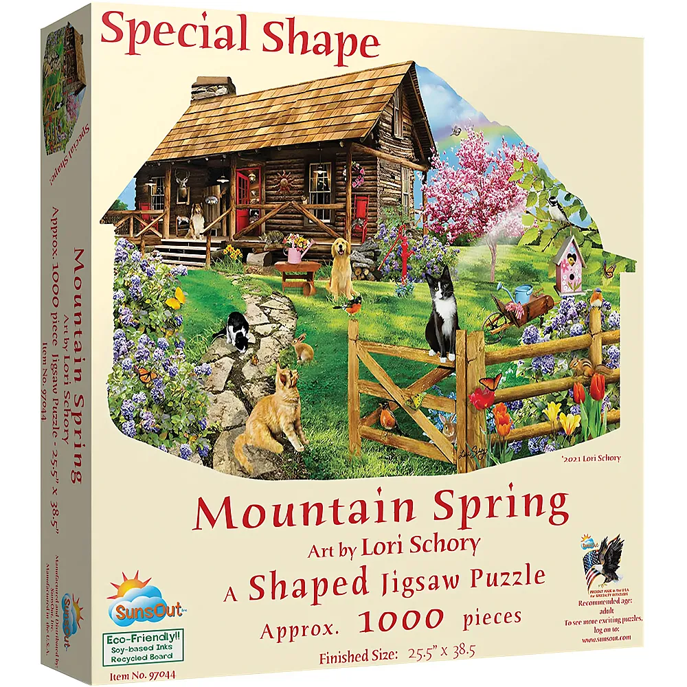 SunsOut Puzzle Lori Schory Mountain Spring 1000Teile