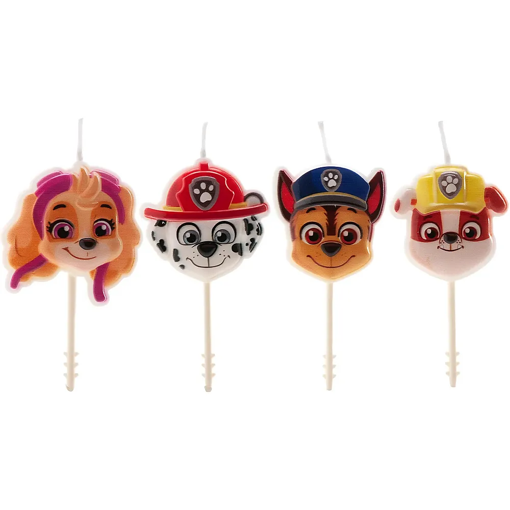 Decora Paw Patrol 3D Geburtstagskerzen - 4 Teile