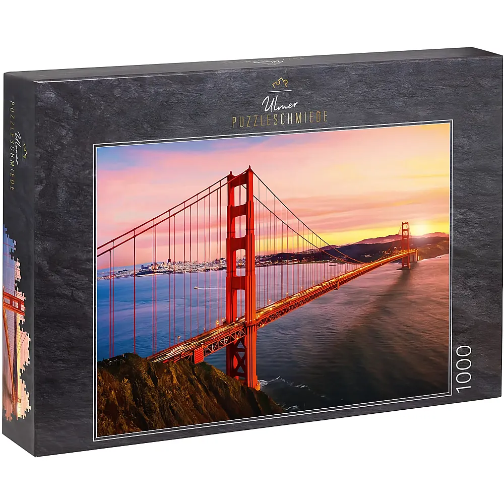 Ulmer Puzzleschmiede Golden Gate Bridge San Francisco in der Abendsonne - 1000 Teile