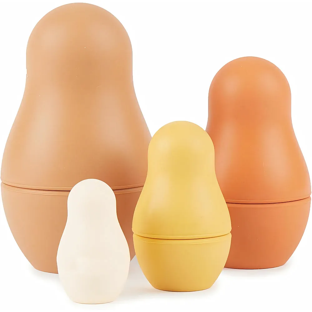 Bieco Silikon Matroschka f�r Kinder Chocolate Bliss  Badespielzeug ab 1 Jahr  Montessori Spielzeug  Babuschka Puppen