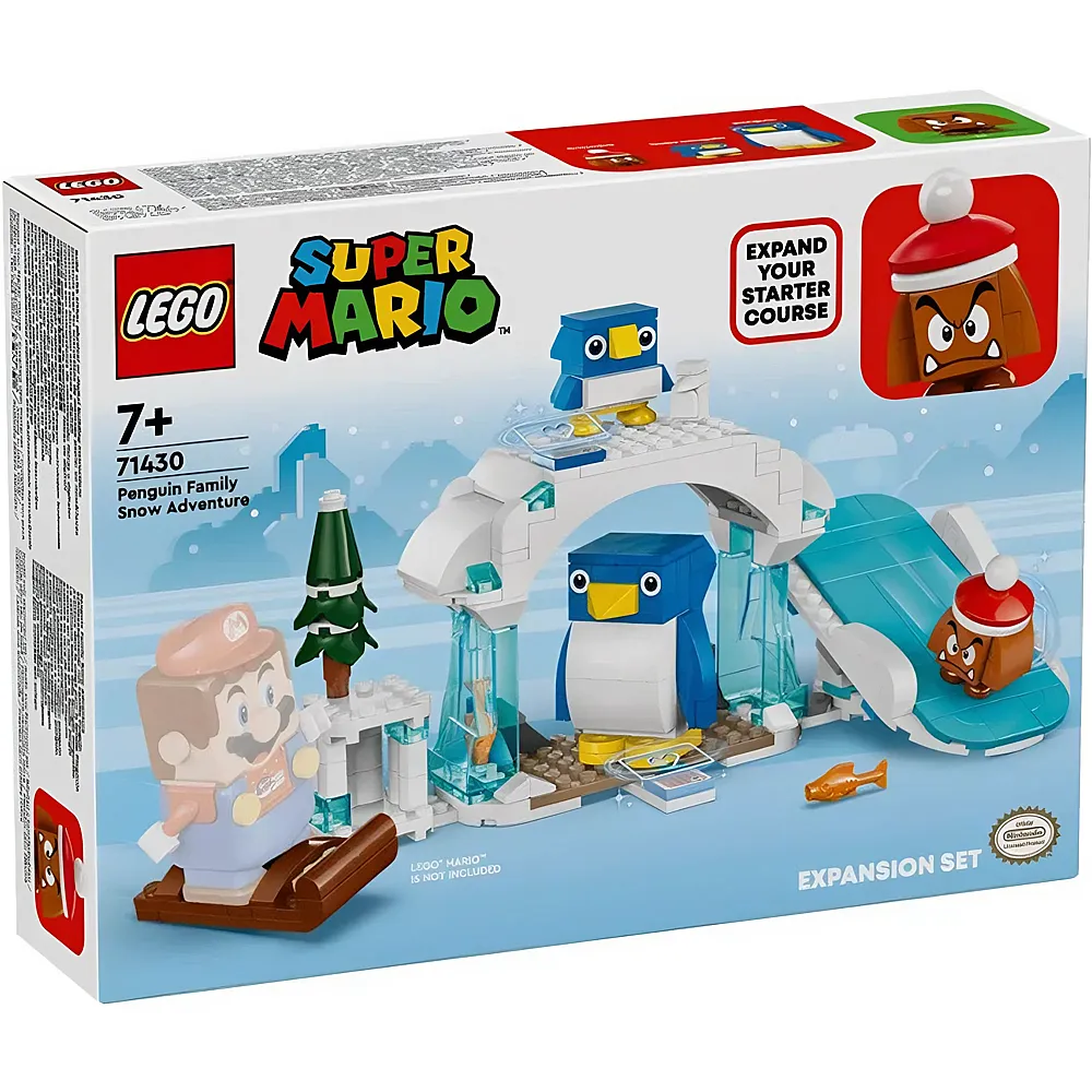 LEGO Super Mario Schneeabenteuer mit Familie Pinguin  Erweiterungsset 71430