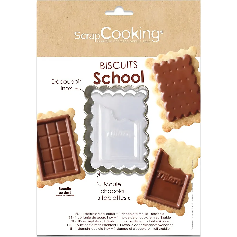 Scrapcooking Biscuits School Decoupoir ET Moule Chocolat