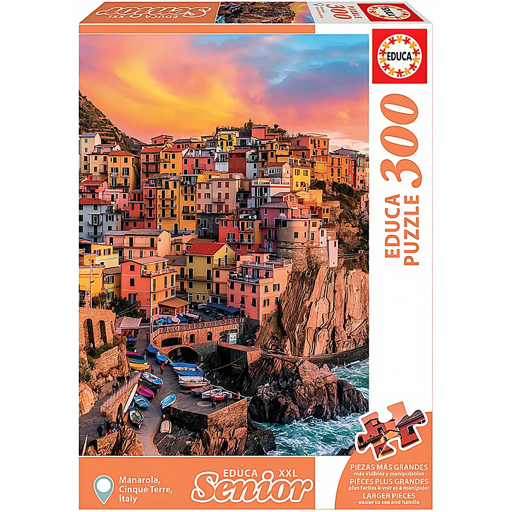 Educa Puzzle Senior Manarola, Cinque Terre, Italy 300Teile