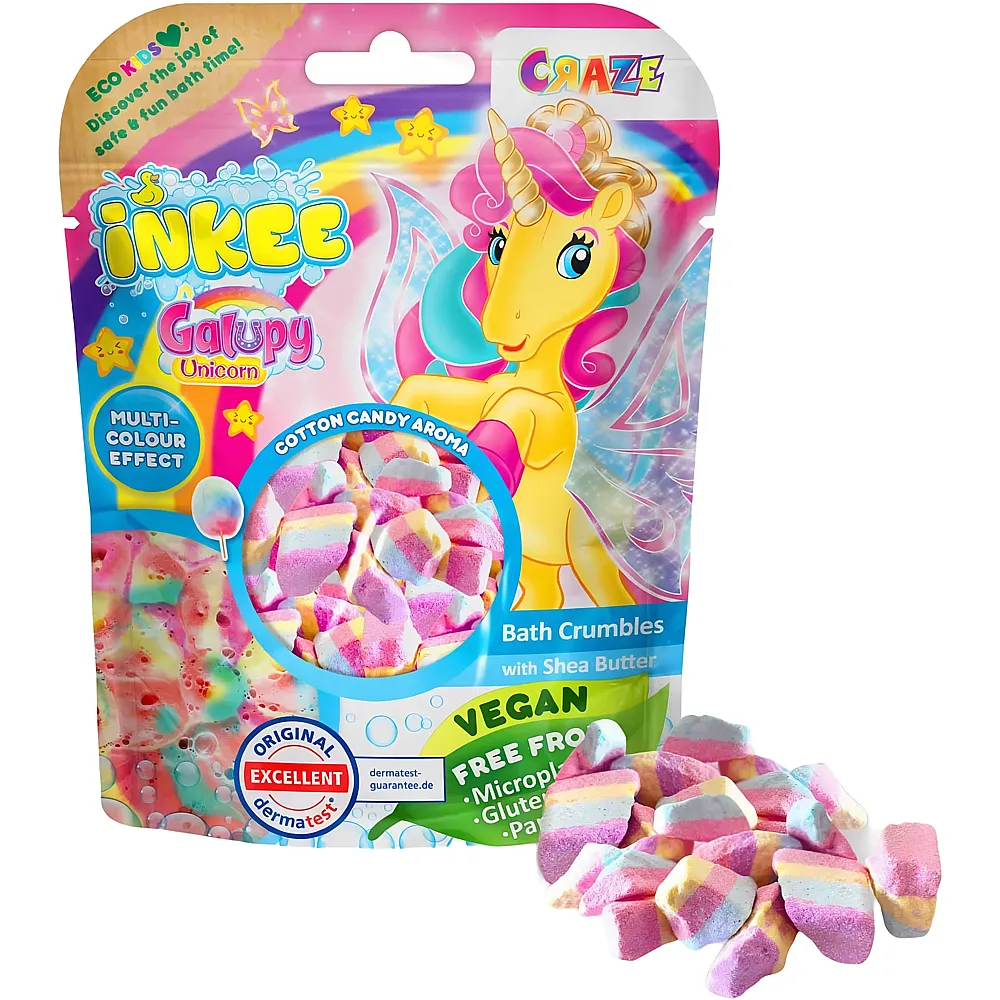 Craze Inkee Bath Crumbles Galupy Unicorn