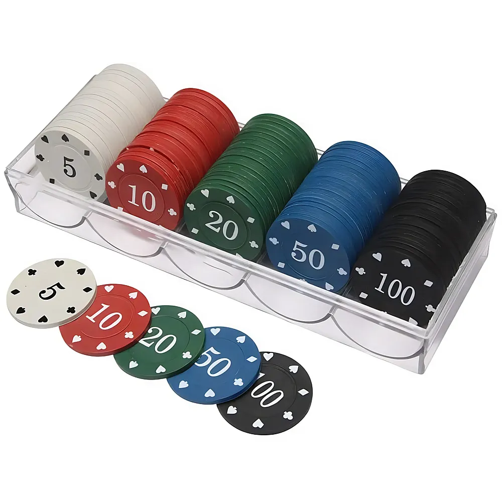 Pokerchips mit Nennwert