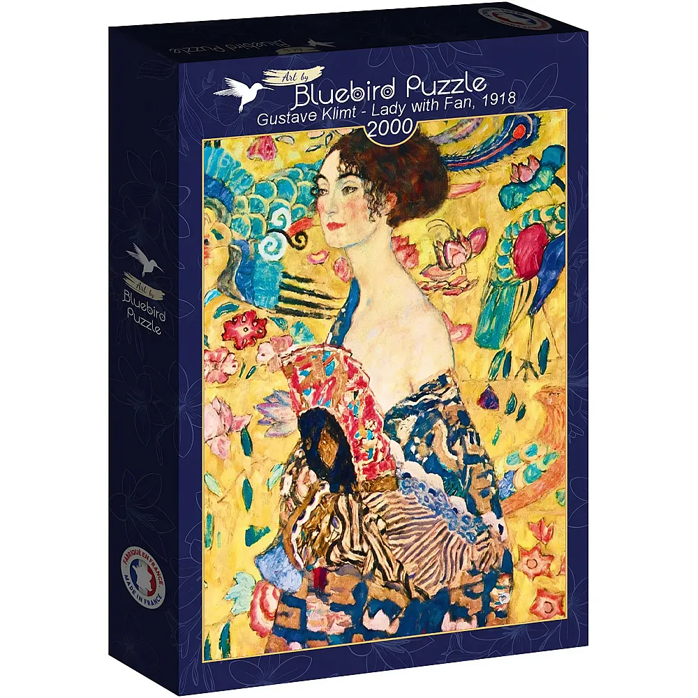 Bluebird Puzzle Gustav Klimt Lady with Fan, 1918 2000Teile