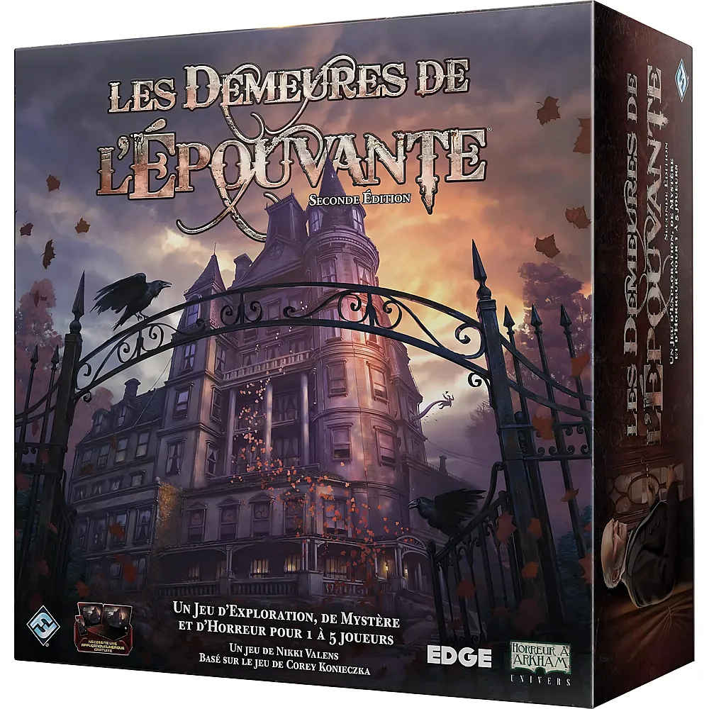 Fantasy Flight Games Les Demeures DE L'epouvante 2eme Edition FR