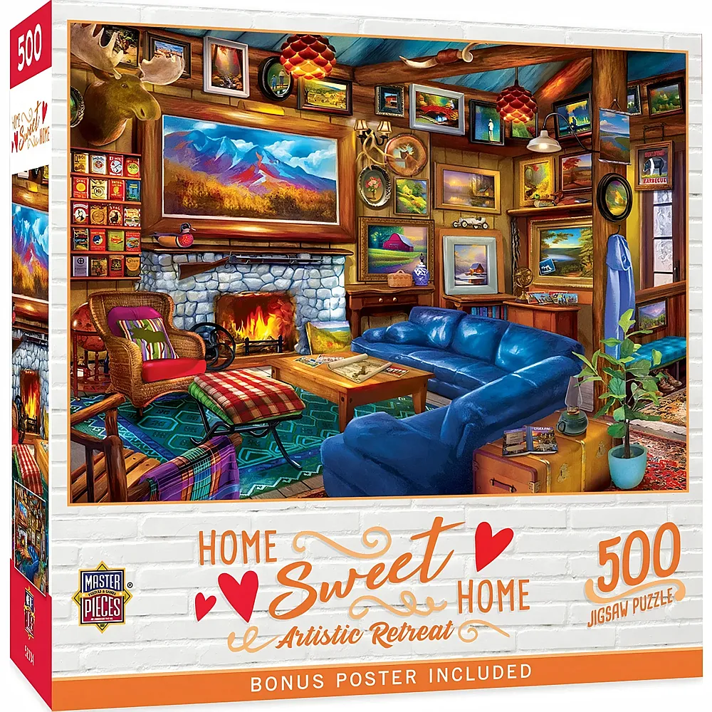 Master Pieces Puzzle Home Sweet Home Paradies f�r K�nstler - 500 Teile