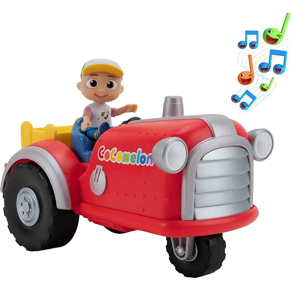 Jazwares CoComelon Musik-Traktor mit Sounds Old Macdonald