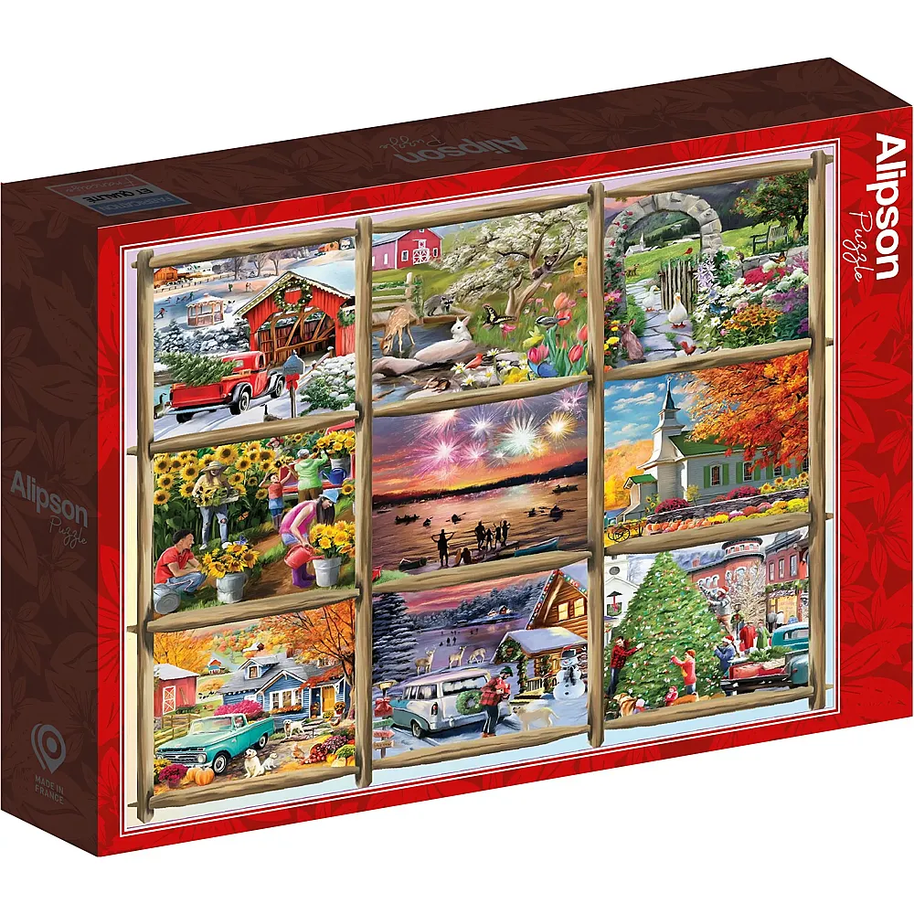 Alipson Puzzle Marie August Anderson Neun Jahreszeiten-Quadrate - 1000 Teile