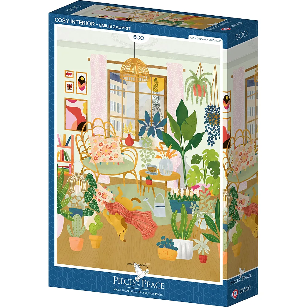 Pieces & Peace Puzzle Emilie Gauvrit Cosy Interior 500Teile