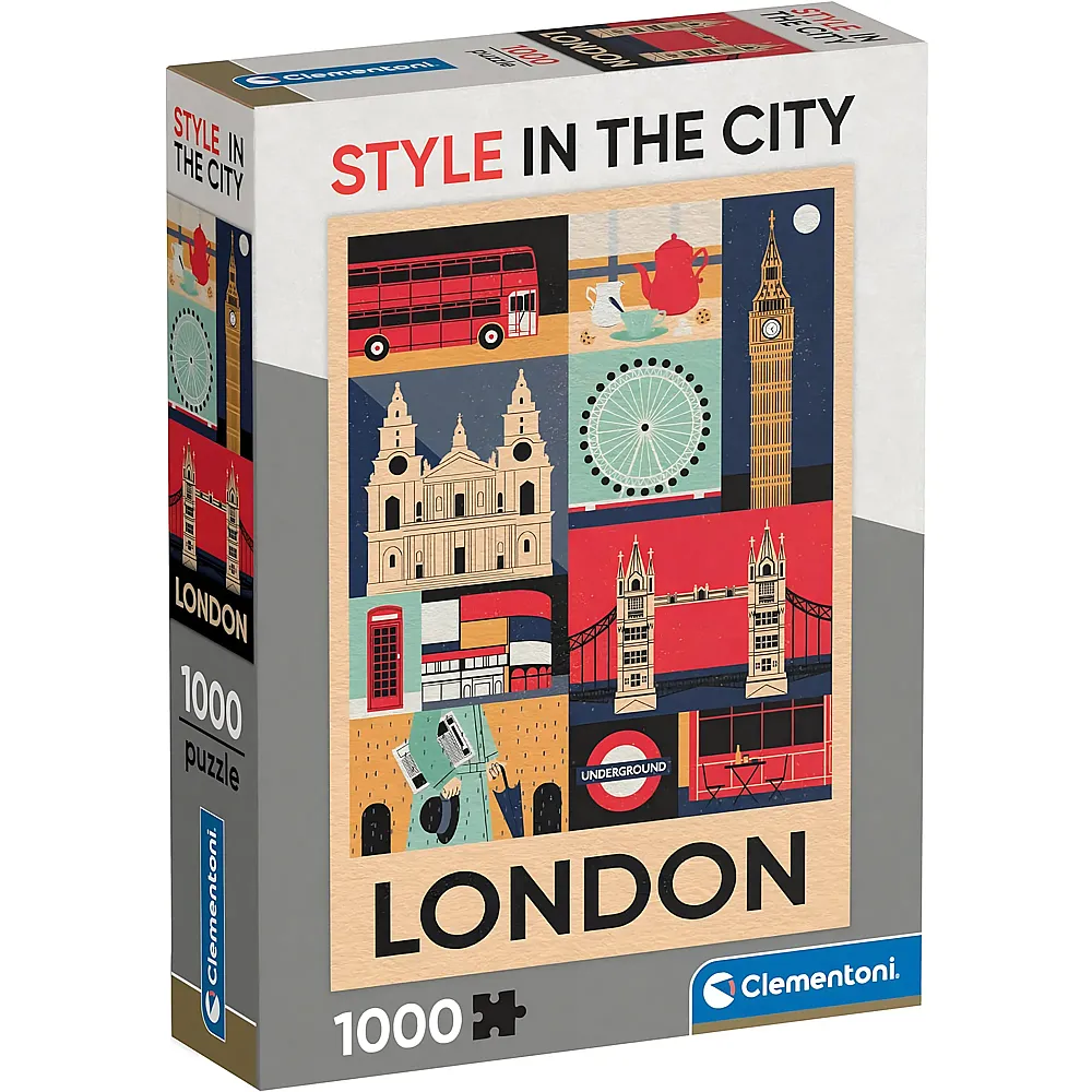 Clementoni Puzzle London Style in the City 1000Teile