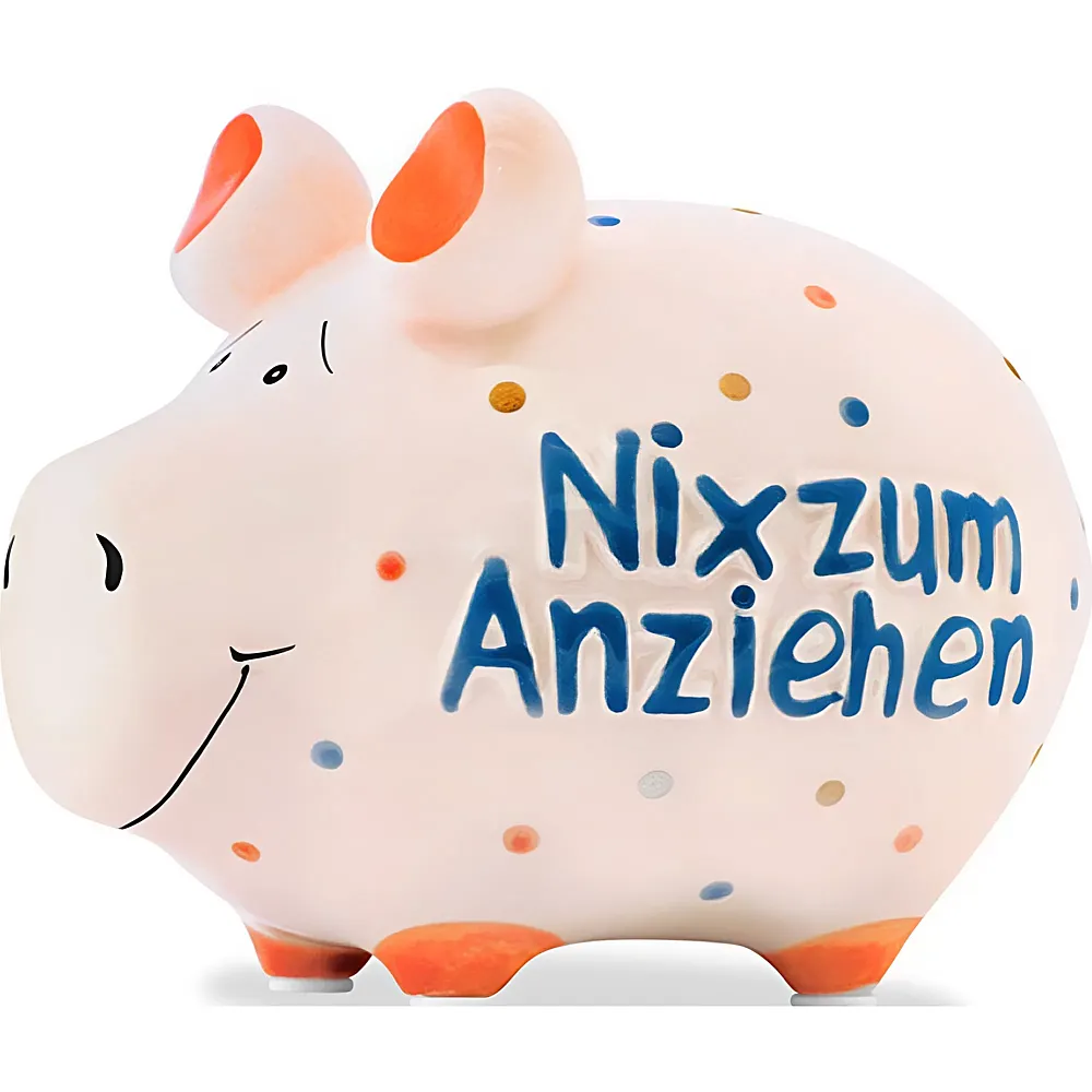 KCG Sparschwein Nix zum Anziehen aus Keramik - Dekoration