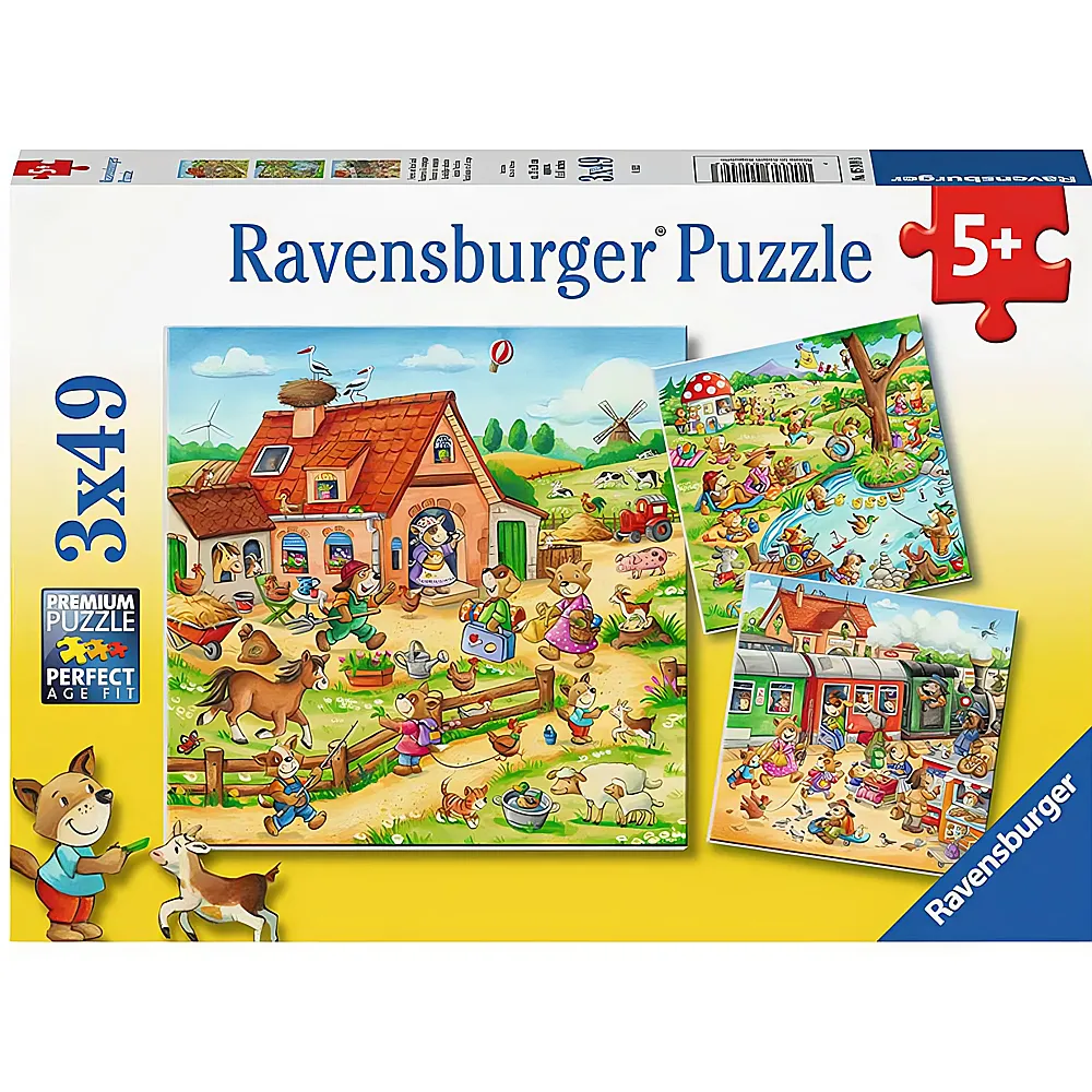 Ravensburger Puzzle Ferien auf dem Land 3x49